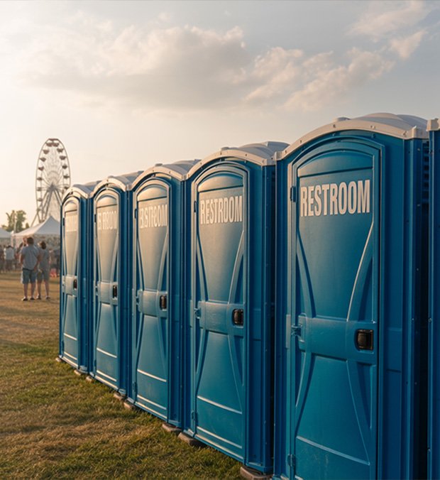 Restroom Rental Setup in Jacksonville